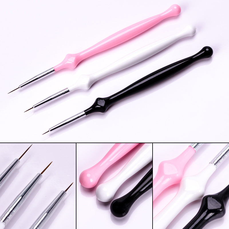 Nail carving brush three sets of carved pen set Nail carving brush three sets of carved pen set